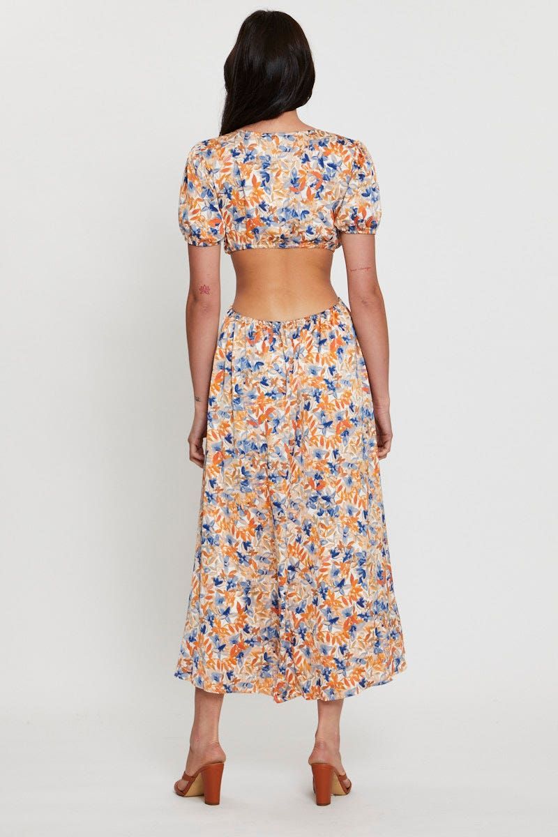 Print Midi Dress Short Sleeve sold by Ally Fashion product image thumbnail 5