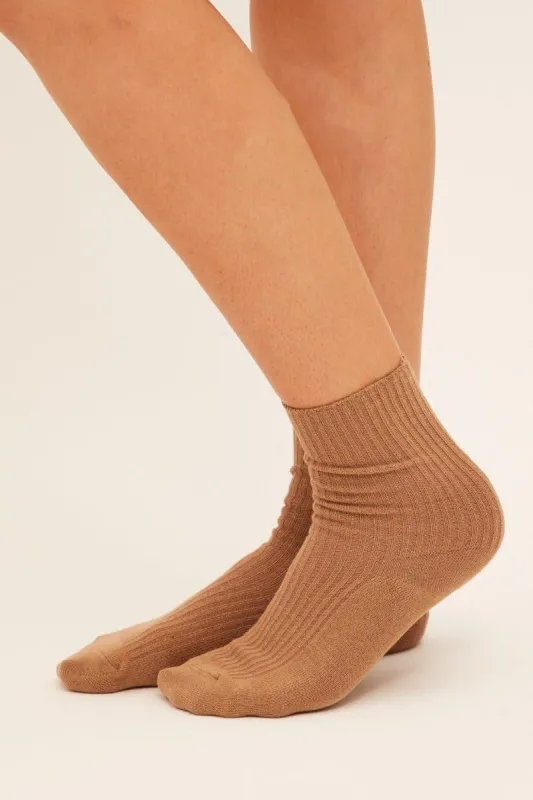 Multi Colour 2 Pack Plain Crew Socks sold by Ally Fashion