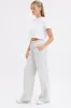 Grey Wide Leg Track Pants High Rise sold by Ally Fashion