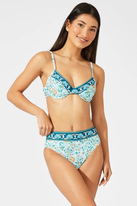 Green Floral Bikini Set sold by Ally Fashion