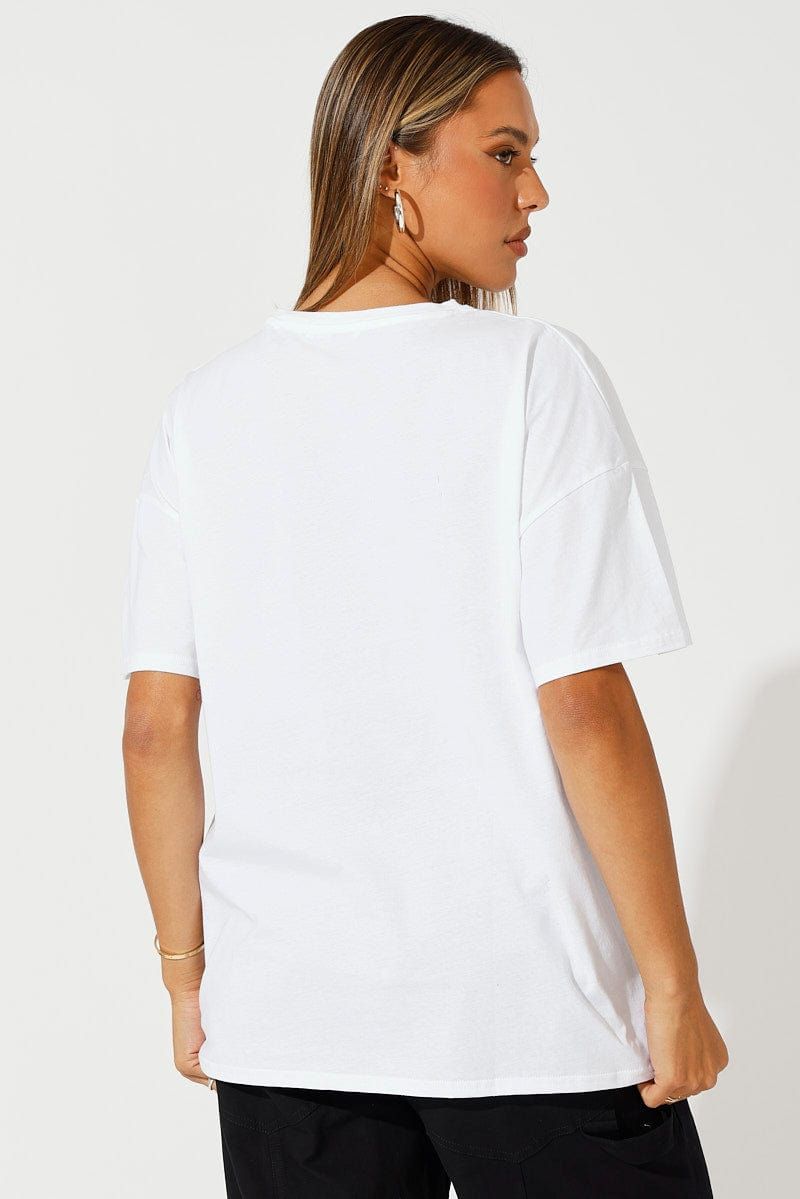 White Graphic Tee Western Cowgirl Oversized T-shirt sold by Ally Fashion product image thumbnail 5