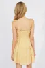 Beige Check Fit and Flare Dress Sleeveless Tiered sold by Ally Fashion
