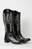 Black Embroidered Cowboy Boots sold by Ally Fashion