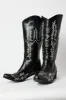Black Embroidered Cowboy Boots sold by Ally Fashion