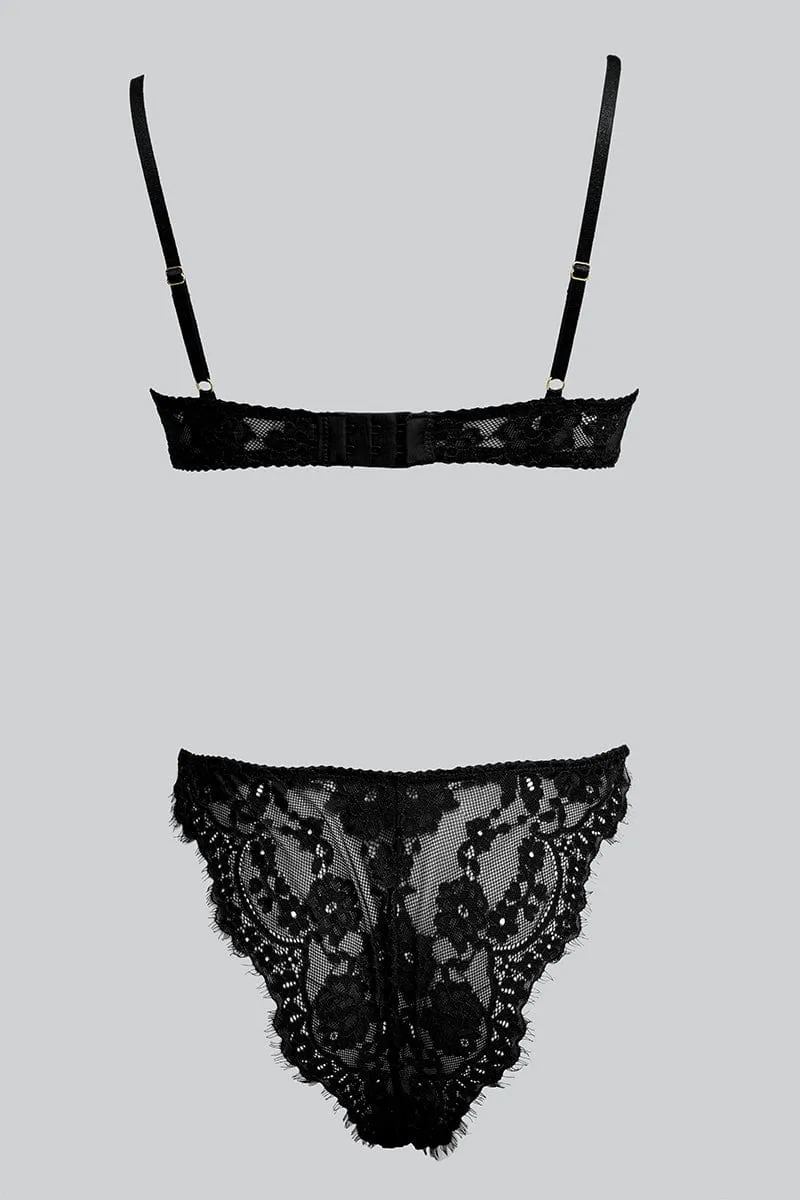 Black Lace Lingerie Set sold by Ally Fashion product image thumbnail 2