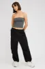 Black Parachute Pants Low Rise sold by Ally Fashion