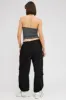 Black Parachute Pants Low Rise sold by Ally Fashion
