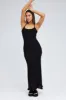 Black Knit Dress Maxi Crochet sold by Ally Fashion