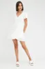 White Fit And Flare Dress Short Sleeve Mini sold by Ally Fashion