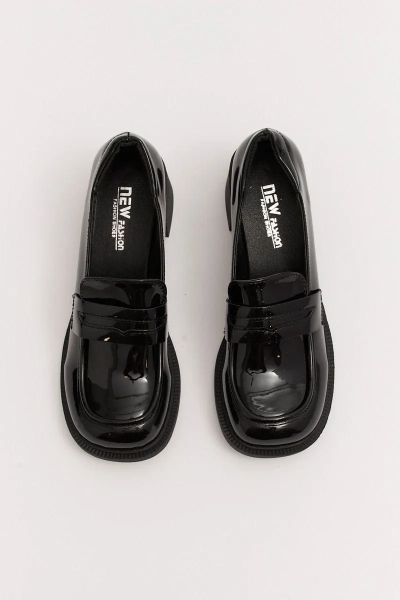 Black Mid-Heel Loafers sold by Ally Fashion product image thumbnail 2