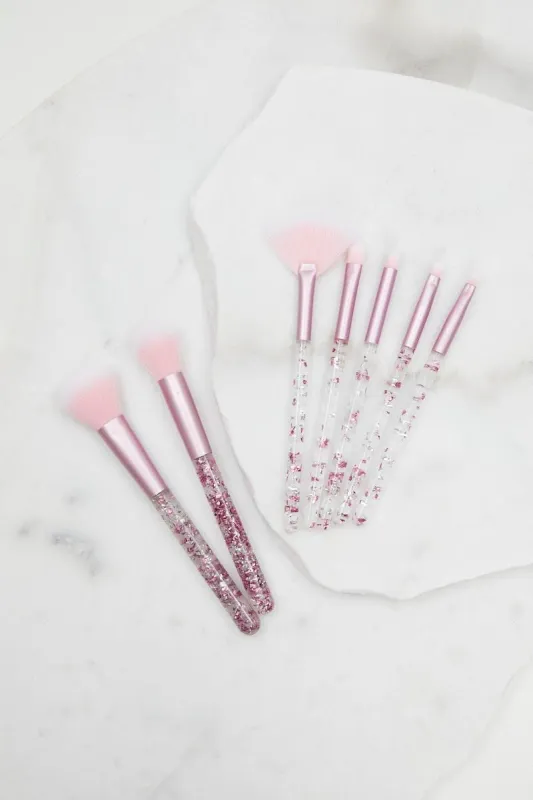 Pink Christmas Make Up Brush Set sold by Ally Fashion