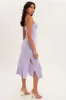 Purple Midi Dress Sleeveless Ruched Bust sold by Ally Fashion