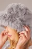 Grey Faux Fur Hat sold by Ally Fashion