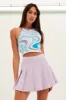 Purple Mini Skirt Skater Pleated Tennis sold by Ally Fashion
