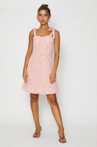Print Mini Dress Sleeveless Tie Shoulder sold by Ally Fashion