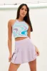Purple Mini Skirt Skater Pleated Tennis sold by Ally Fashion