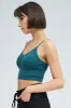 Blue Crop Singlet Top Seamless sold by Ally Fashion