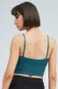 Blue Crop Singlet Top Seamless sold by Ally Fashion