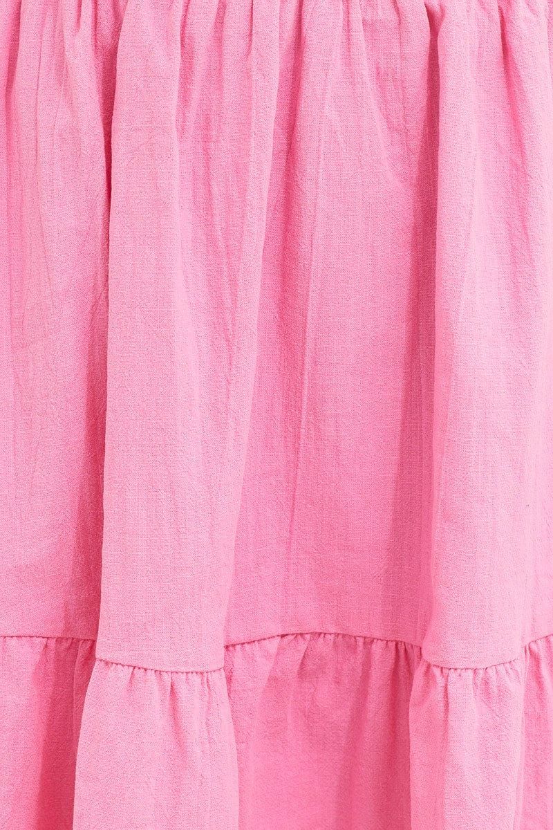 Pink Skater Dress Short Sleeve Mini sold by Ally Fashion product image thumbnail 6