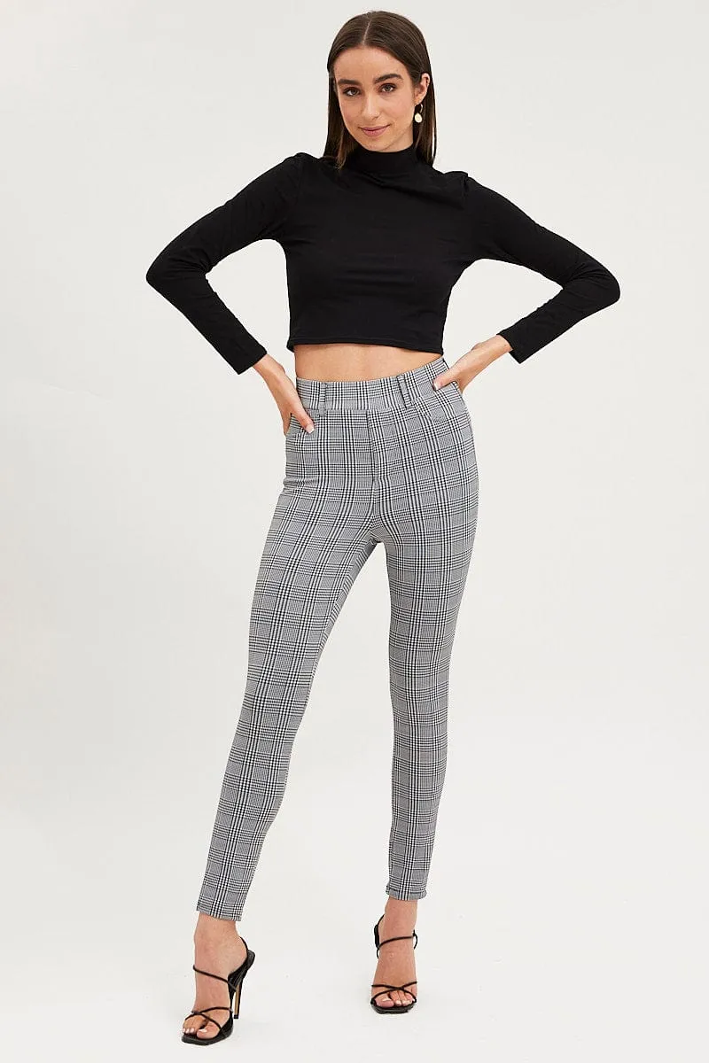 Black Top Long Sleeve High Neck sold by Ally Fashion product image thumbnail 2