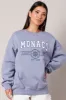 Blue Graphic Sweater Long Sleeve sold by Ally Fashion