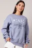Blue Graphic Sweater Long Sleeve sold by Ally Fashion