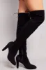 Black Over The Knee Boots sold by Ally Fashion