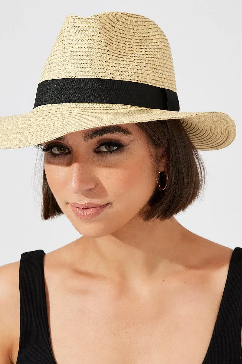 Beige Straw Hat sold by Ally Fashion product image thumbnail 2