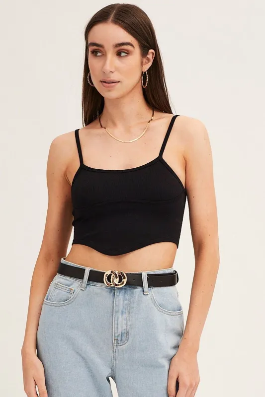 Black Double Circle Buckle Belt sold by Ally Fashion