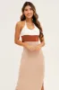 Multi Colorblock Kint Midi Dress sold by Ally Fashion