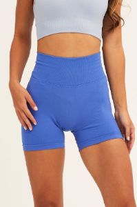 Blue Seamless Bike Shorts sold by Ally Fashion