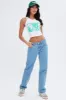 White Crop Tank Top Sleeveless Graphic Print sold by Ally Fashion