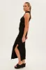 Black Maxi Dress High Neck Sleeveless sold by Ally Fashion