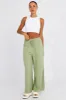 Green Wide Leg Pants High Rise sold by Ally Fashion