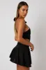 Black One Shoulder Dress Bow Cut Out Swishy Dress sold by Ally Fashion