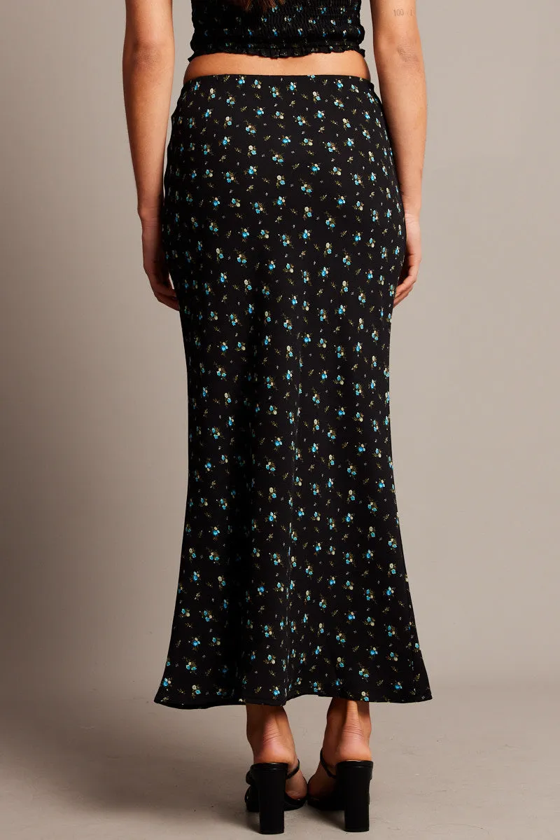 Black Ditsy Slip Skirt sold by Ally Fashion product image thumbnail 5