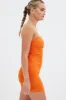 Orange Bodycon Mini Dress Side Keyhole sold by Ally Fashion