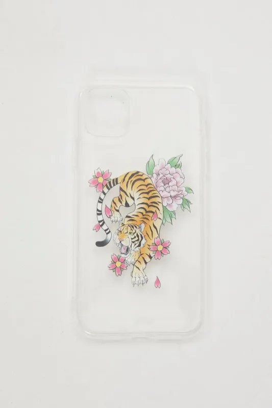 Print Tiger Flower Print Iphone 11 Case sold by Ally Fashion