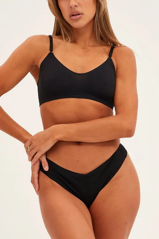 Black No Vpl Lingerie Set sold by Ally Fashion