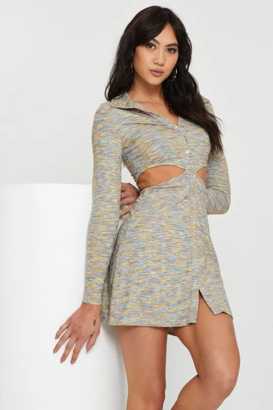 Multi Mini Dress Long Sleeve sold by Ally Fashion