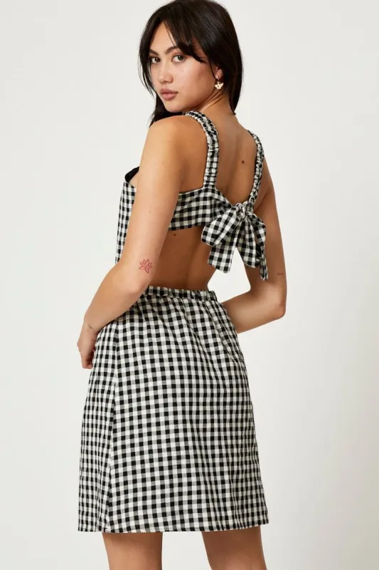 Check Mini Dress Sleeveless Evening sold by Ally Fashion