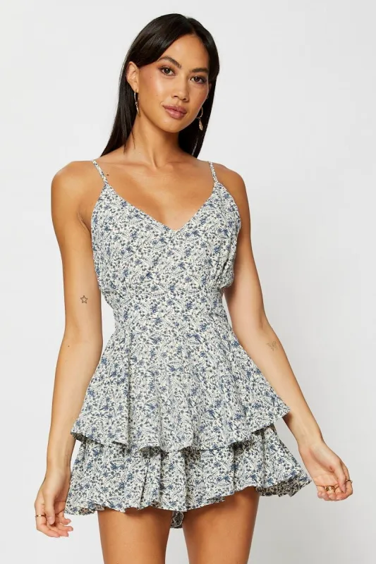 Print Playsuit Sleeveless sold by Ally Fashion
