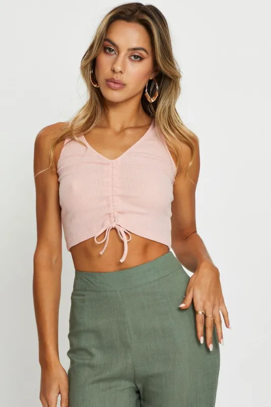 Pink Crop Top sold by Ally Fashion