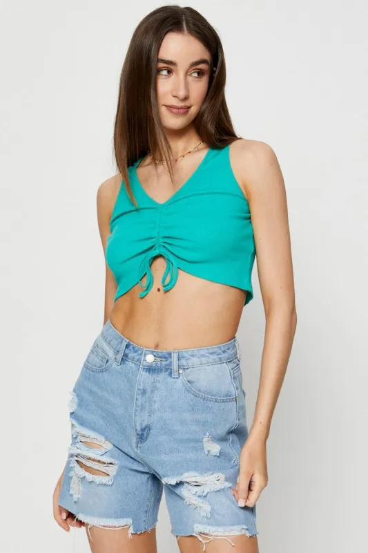 Green Crop Top sold by Ally Fashion