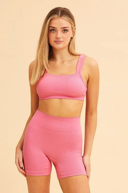 Pink Nico Seamless Bike Short sold by Ally Fashion