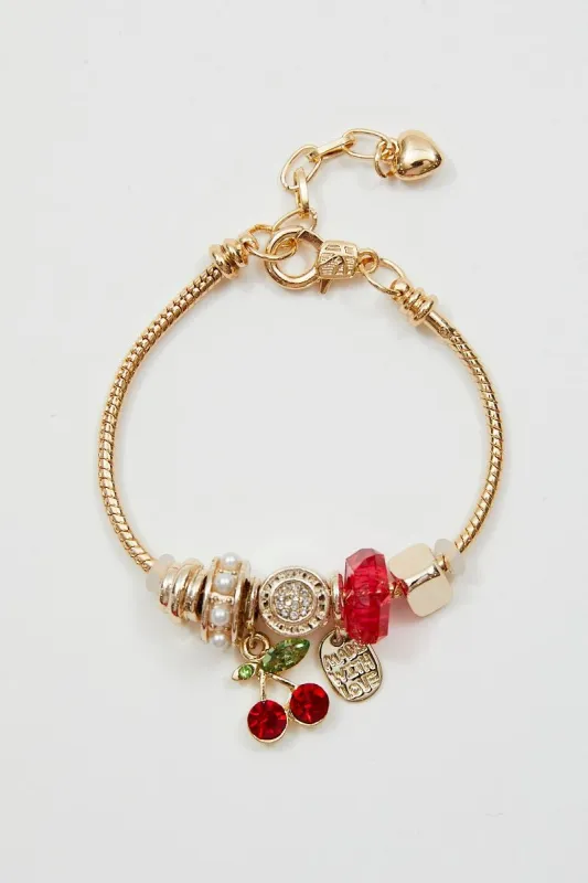 Gold Charm Bracelet sold by Ally Fashion