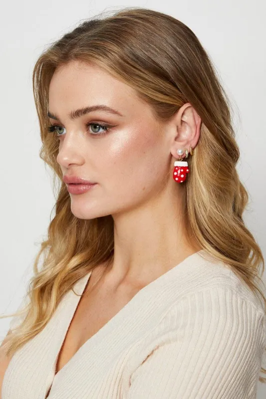 Red Christmas Earring sold by Ally Fashion