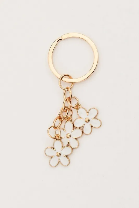 White Charm Keyring sold by Ally Fashion