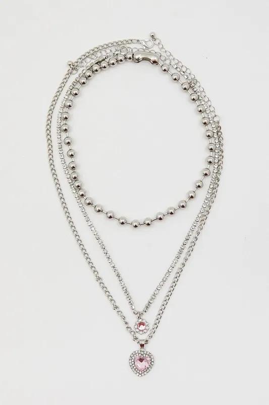 Silver Necklace sold by Ally Fashion
