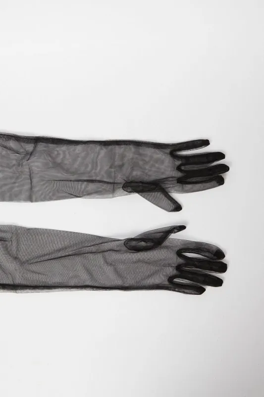 Black Mesh Gloves sold by Ally Fashion